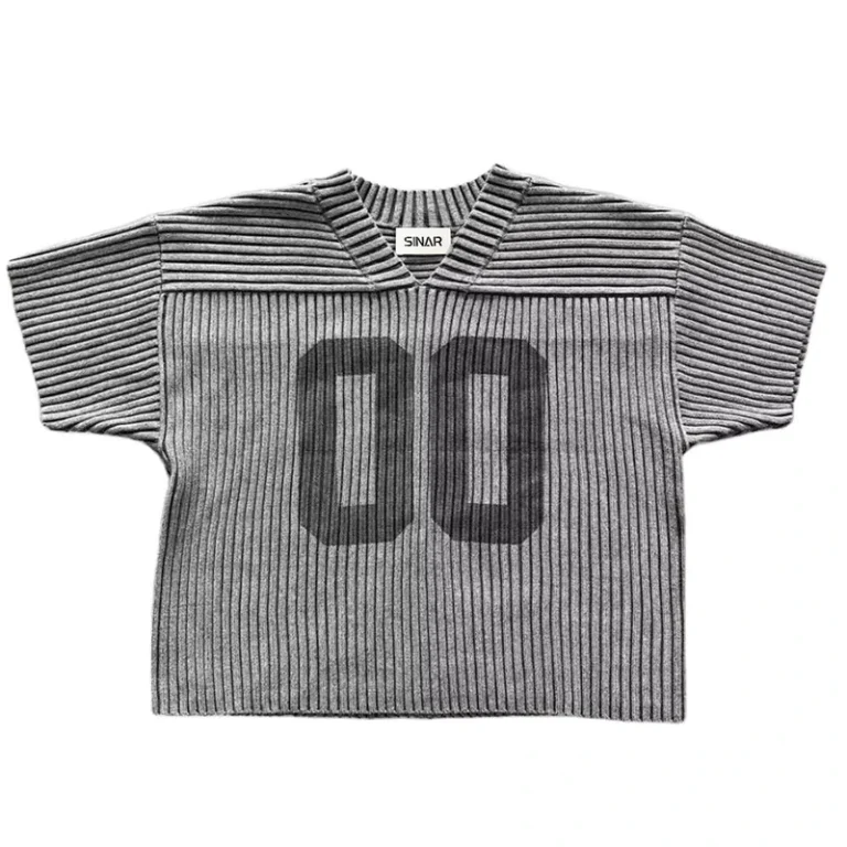 Mens-Printed-Knit-Sweater-Short-Sleeve-Streetwear-Casual-Pullover