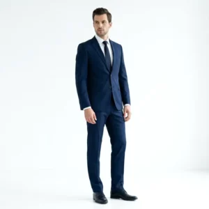 Men’s Professional Suit Minimalist Easy Care Wrinkle Resistant Breathable Elastic Wear Resistant Suit