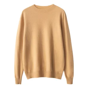 Men’s Pure Cashmere Ready-to-wear Round-neck Knitted Cashmere Sweater
