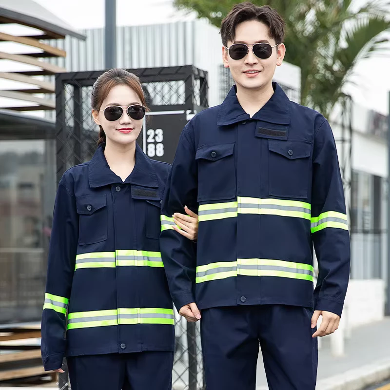 Men's Pure Cotton Reflective Pants for Coal Mine and Welding Work