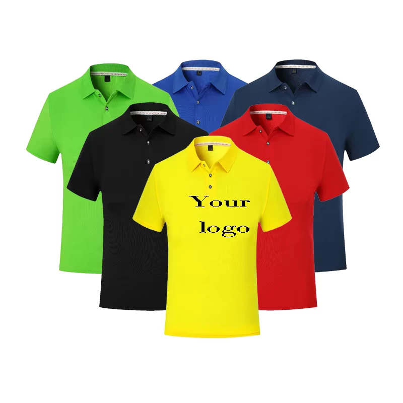 Men's Quick Drying for Polo Shirts Customized Logo Cultural Work Clothes Printing Pattern