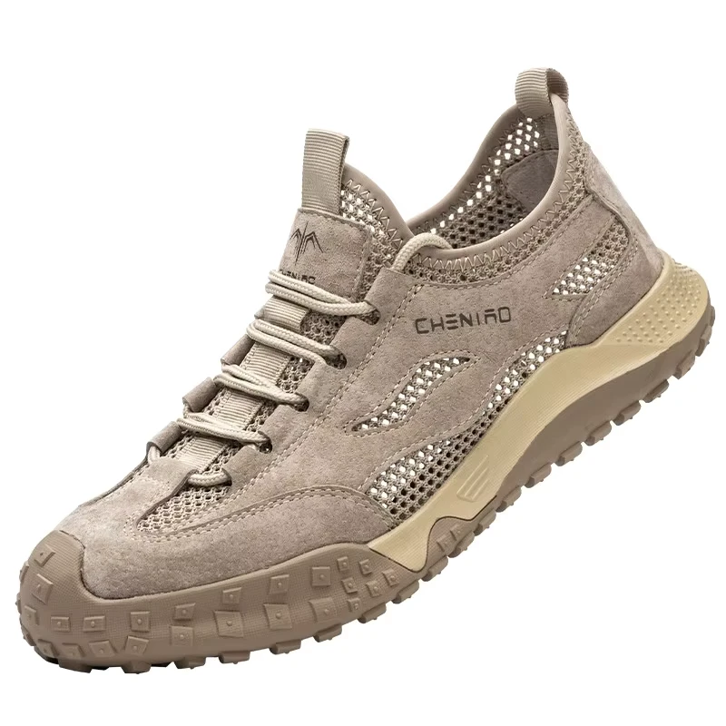 Men's Safety Shoes Anti Smash Anti Puncture Steel Toe New Model Cross Border Insulated Breathable Low Top Work Shoes