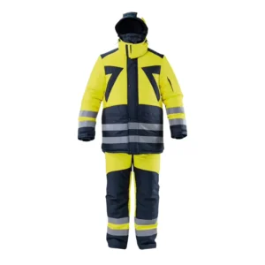 Men’s Safety Work Suit Winter Warm Uniform High Visibility Insulated Workwear Suit Cold Weather Protection