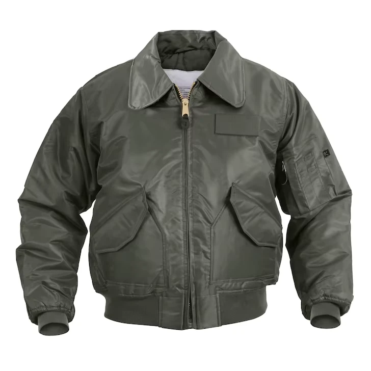 Mens-Sage-Green-Nomex-CWU-45P-Fire-Retardant-Tactical-Flight-Jacket-Customizable