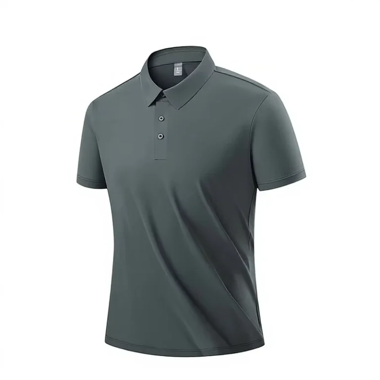 Mens-Short-Sleeve-Breathable-Quick-Dry-Business-Casual-Golf-Polo-Shirt