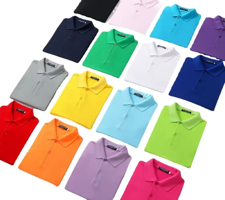 Mens-Short-Sleeve-Solid-Color-Polo-Shirt-Embroidered