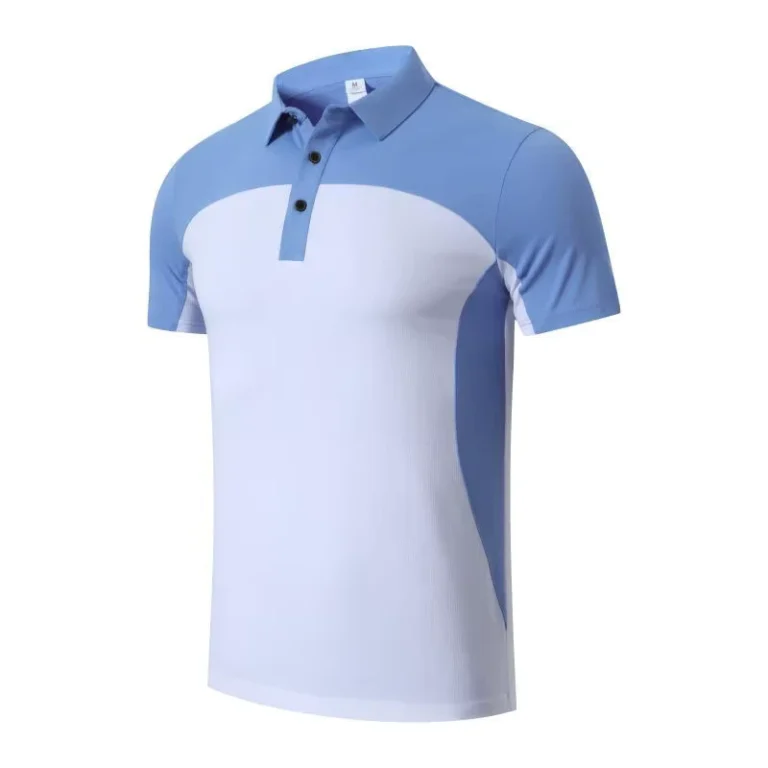 Mens-Short-Sleeve-Sports-POLO-T-Shirt-Quick-Dry-Ideal-for-Gym-Training-Running-Breathable-Activewear-Top-100-Polyester