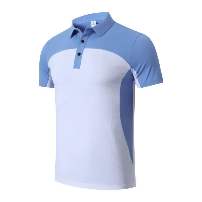Men's Short Sleeve Sports POLO T Shirt Quick Dry Ideal for Gym Training Running Breathable Activewear Top 100% Polyester