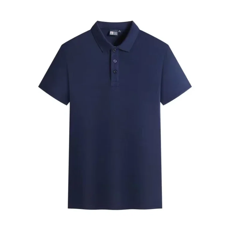 Mens-Solid-Color-Plain-Polo-Shirt-Simple-and-Fashionable-Short-Sleeve-T-Shirt-with-Turn-Down-Collar-Large-Size-Sports-Top