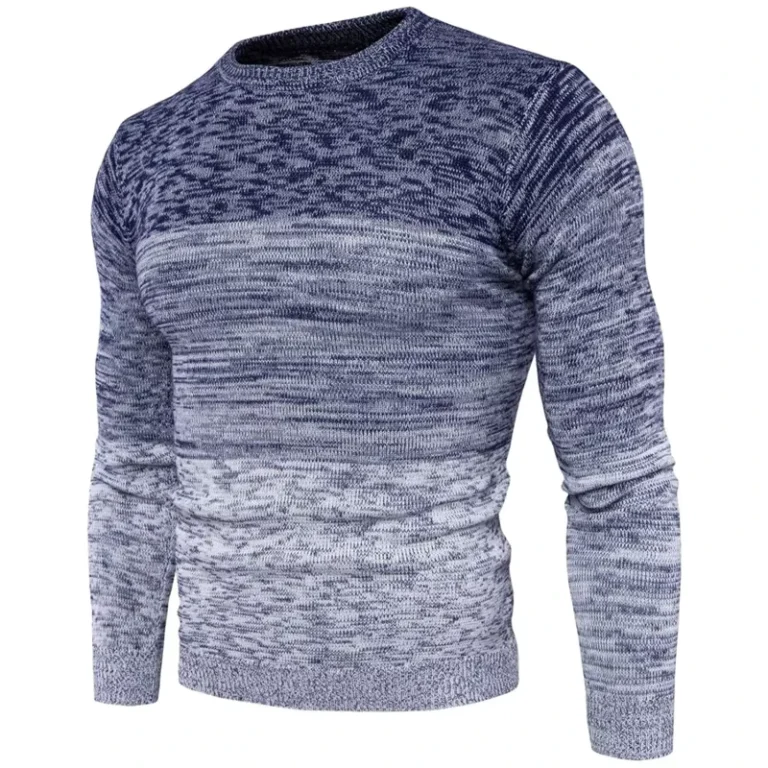 Mens-Stand-Collar-Sweater-1-4-Zip-Hand-Knit-Wool-Angora-Sweater