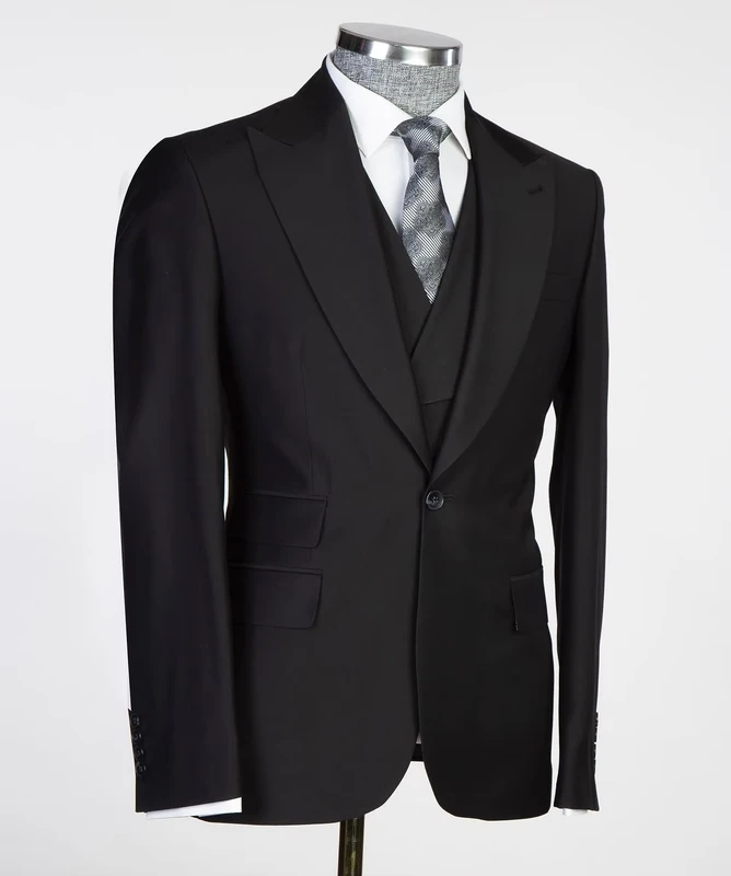 Mens-Suit-3-Piece-Slim-Fit-Business-Grooms-Wedding-Wear-Fashion-Black-Blazer-Set-Office-Suits-for-Men-Black