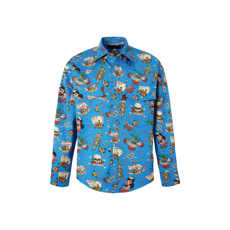 Men's Summer Casual Work Shirts 100% Cotton Fire Resistant Anti static Knit Long Sleeve Welding ARC Protective