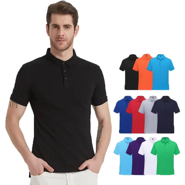 Mens-Summer-Knitted-Quick-Drying-Short-Sleeve-for-T-Shirt-with-Pocket-Solid-Color-Cotton-Custom-Logo-Embroidery-Golf-Print
