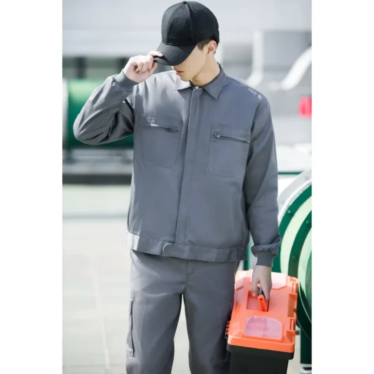 Mens-Summer-Multi-Pocket-Breathable-Workwear-Suit-Work-Uniform-Overalls-Light-Slim-Comfortable