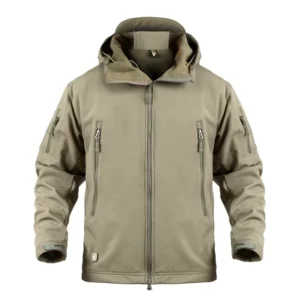 Men’s Tactical Fleece Hooded Jacket for Hunting
