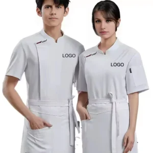 Men’s Twill Chef Coat for Fast-Food and Pizza Restaurants