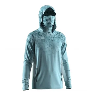 Men’s UPF 50+ Quick-Dry Fishing Hoodie, Long Sleeve, Vent, Sublimation
