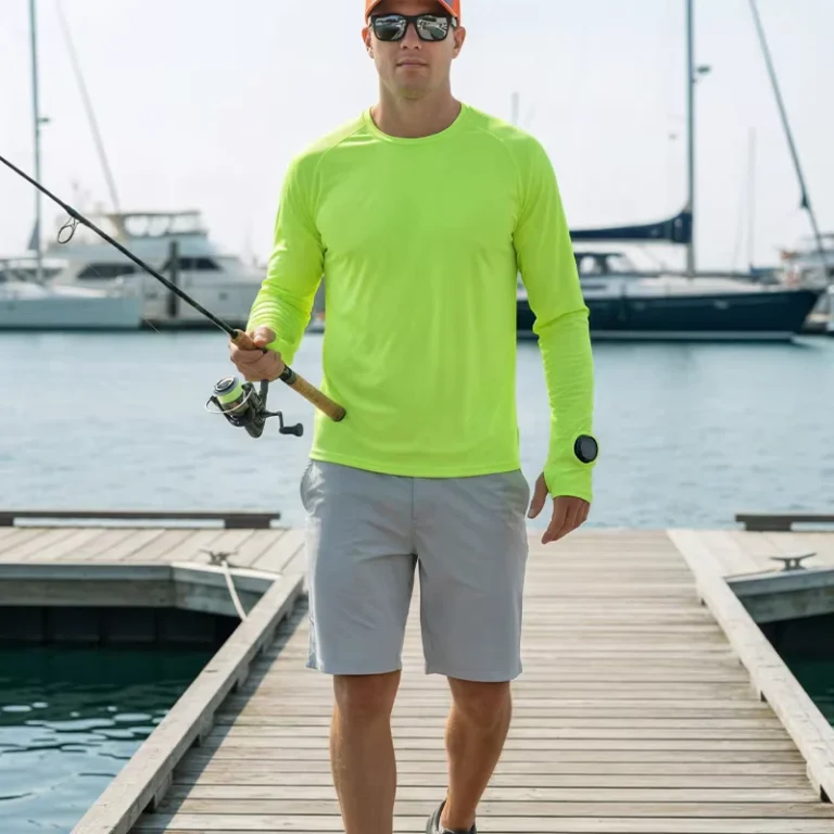 Mens-UPF-50-Quick-Dry-Fishing-Shirt-Raglan-Sleeve-with-Thumb-Watch-Holes-Anti-Bacterial-Breathable-Performance