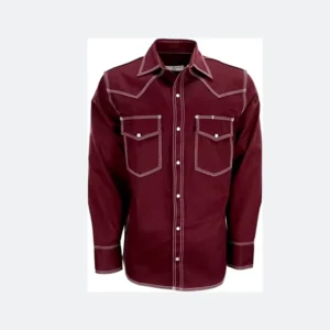 Men’s Welding Work Shirt FR Flame Retardant 100% Cotton FRC Fire Resistant Long Sleeve Shirt