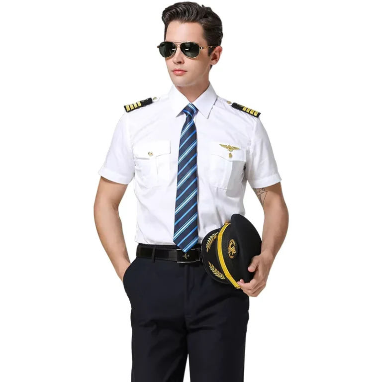 Mens-White-Long-sleeved-Short-sleeved-Shirt-Seaman-Uniform-Pilot-Training-Institution-Uniform-Shirt-Set-1