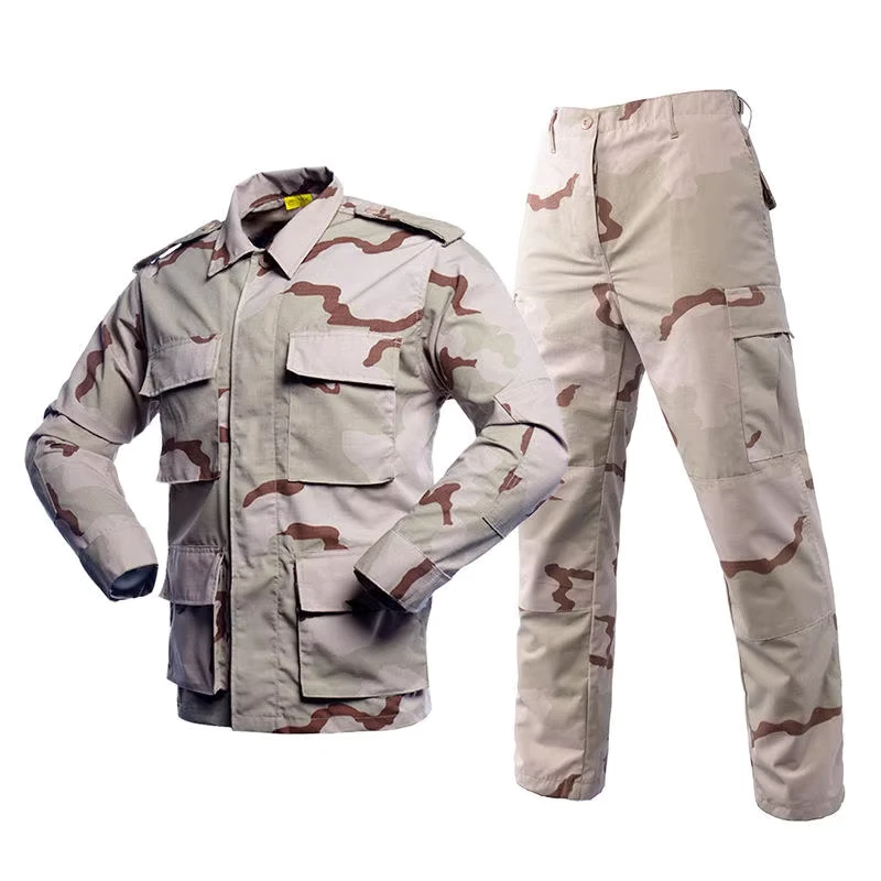 Men's Winter Long Sleeve BDU Camouflage Tactical Combat Uniform Set