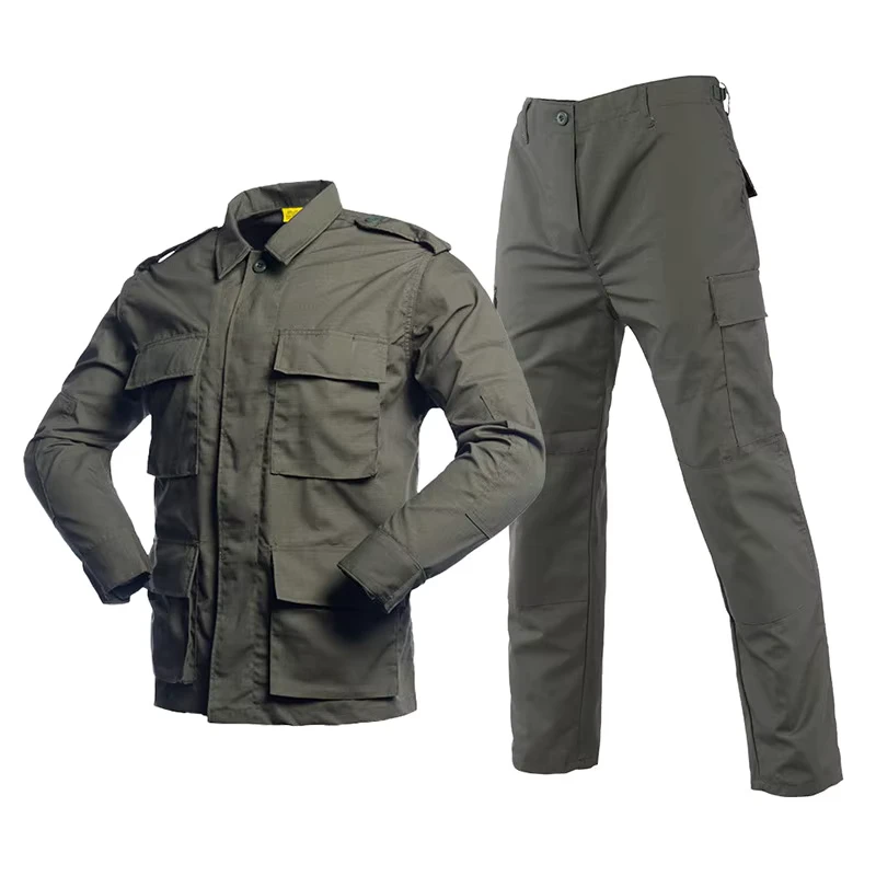 Men's Winter Long-Sleeve Outdoor BDU Camouflage Combat Tactical Uniform Set