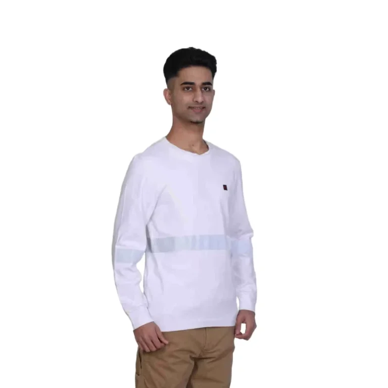 Mens-Work-Shirt-Flame-Resistant-Welding-T-Shirt-FR-Cotton-Anti-Radiation-Safety-Clothing-with-Reflective-Tape-White