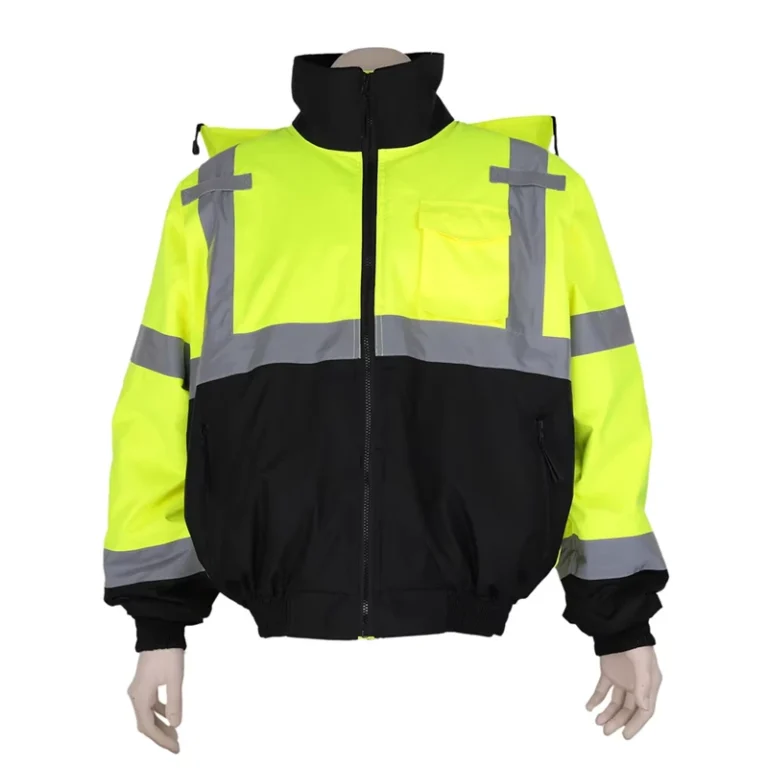 Mens-Work-Wear-Safety-Hi-Vis-Workwear-Reflective-Jacket-Two-Tone-Hi-Vis-Winter-Construction-Bomber-Jacket