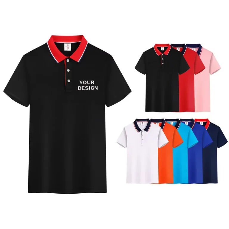 Mens-and-Womens-Collar-Polo-Shirt-Team-Building-Workwear-Short-Sleeve-Travel-Shirt