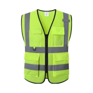 Men’s and Women’s Hi Vis Safety Vest with Pockets High Visibility Reflective Clothing That Meets ANSI ISEA Standards