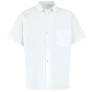 Men’s and Women’s Short-Sleeve Chef Shirt Cotton Polyester OEM Service Restaurant and Bar Uniforms