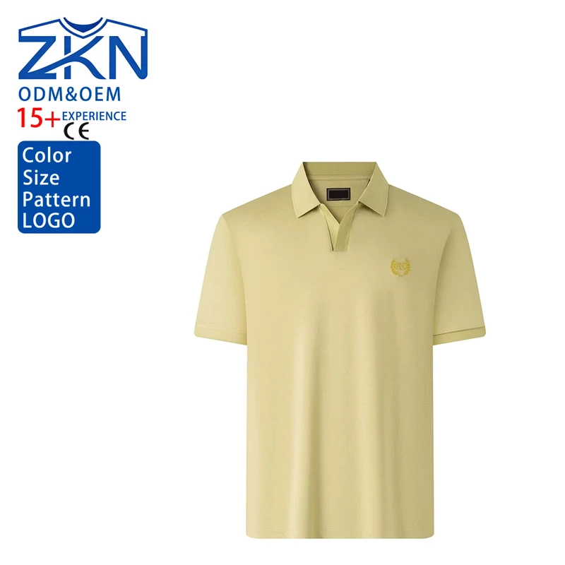 Men's for Shirt Short Sleeve Summer Sports Style Embroidered Antibacterial Mosquito Repellent Anti crease Breathable