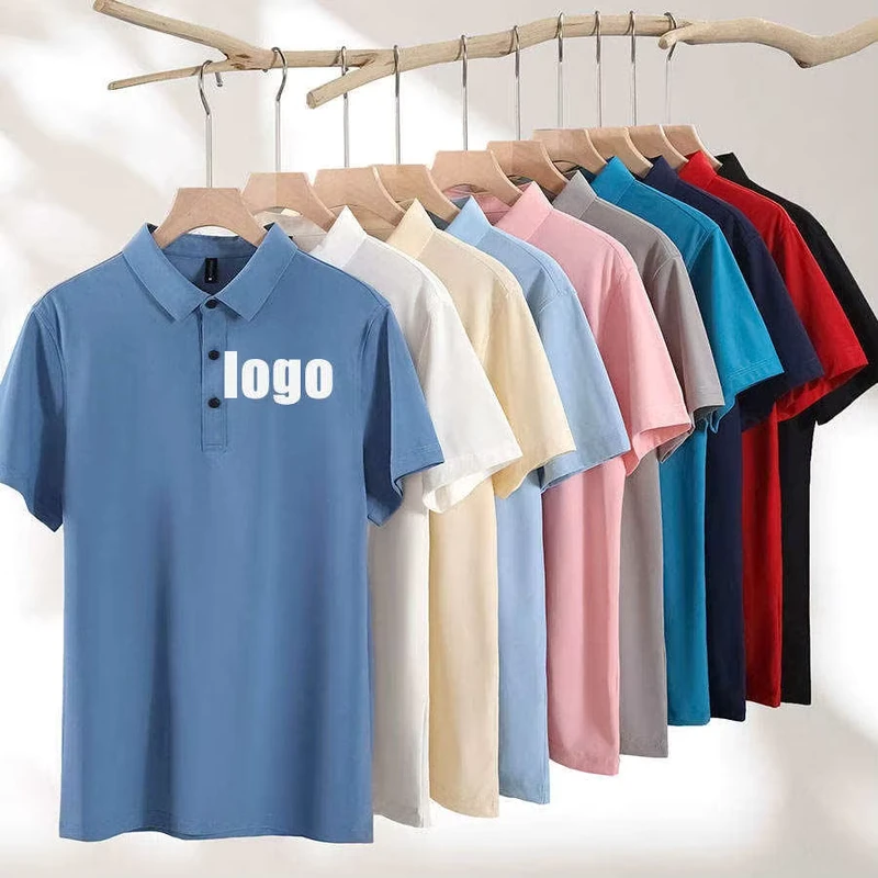Mercerized Combed Cotton Pique Polo Shirt 200gsm Custom Logo