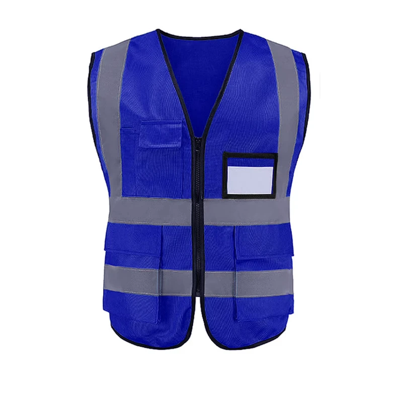 Mesh Breathable Hi Vis Safety Vest with ID Phone Pocket Reflective Safety Vest for Delivery Driver Parking Attendant
