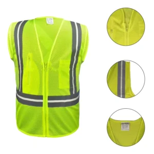 Mesh Lightweight Reflective Safety Vest for Road Construction