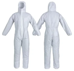 Microporous Coverall with Hood Disposable Protective Suit Waterproof Breathable Coveralls for Industrial Painting Use Paint Suit