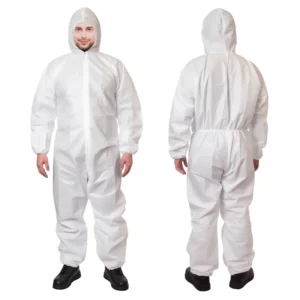 Microporous Coveralls Isolation Suits Type 5 6 Resistant to Penetration of Low Hazard Chemicals