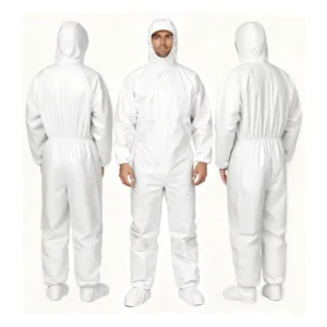 Microporous Disposable Hazmat Suit Nonwoven Chemical Protective Waterproof Overall Oil Disposable Coveralls for Painting