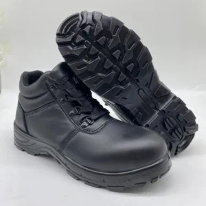 Mid Cut Lace Up Men Safety Shoes Steel Toe Anti Impact Wear Resistant Slip Resistant Work Boots