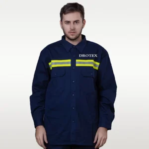 Mine Safety NFPA 2112 Reflective FR Flame-Retardant Work Shirt