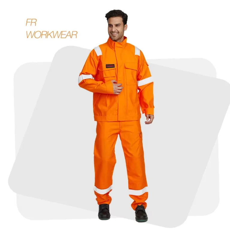 Mining-Fire-Retardant-Workwear-Work-Clothes-Industrial-Factory-Worker-Orange-Work-Pants-Jacket-Uniform-Custom-logo