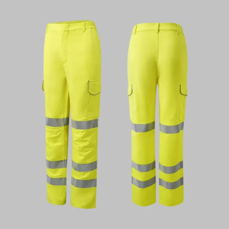 Modacrylic-Blend-HV-Yellow-Fire-Resistant-Pants-Industrial-Safety-Work-Pants-High-Visibility-Flame-Resistant-Trousers-300gsm
