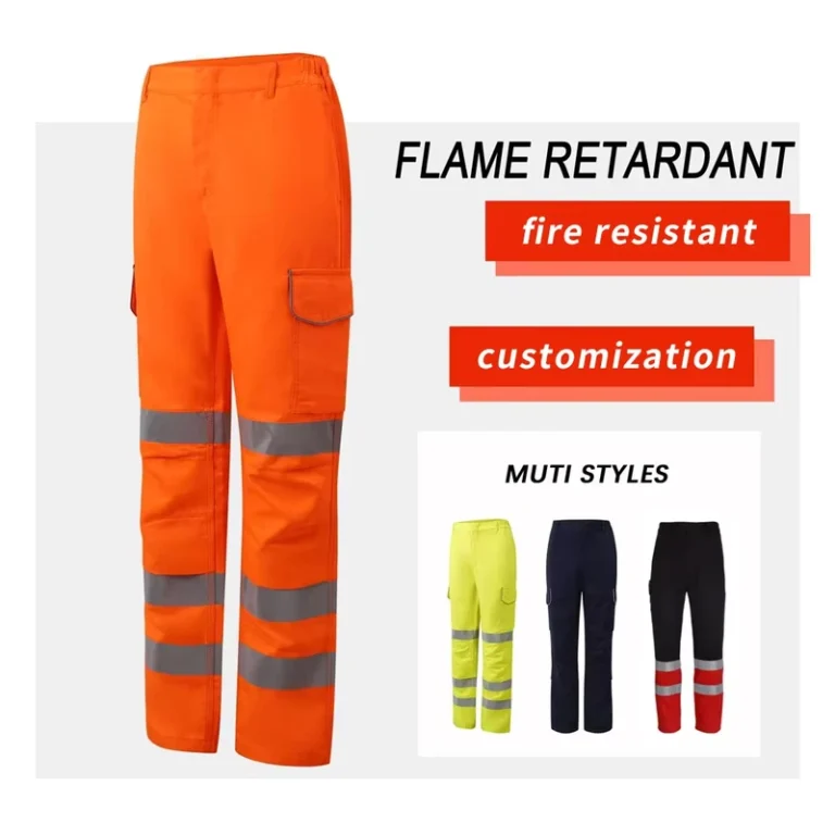 Modacrylic-Cotton-Blend-High-Vis-Flame-Retardant-Anti-Static-Reflective-Protective-Cargo-Arc-Protection-Fire-Resistant-Pants