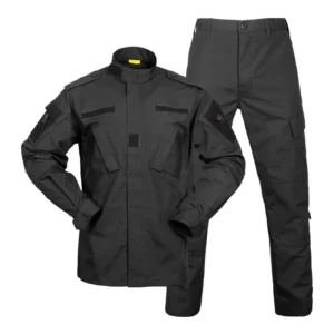 Modern Practical Reinforced Tactical Uniform with Stretch Fabric for Field Operations