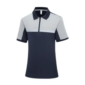 Moisture-Wicking 100% Polyester Mesh Work Polo with Reflective Stripe for Summer Safety