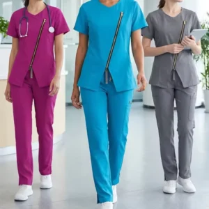 Moisture-Wicking Anti-Wrinkle Hospital Scrub Suit for Doctor Nurse and Dental Clinic Use