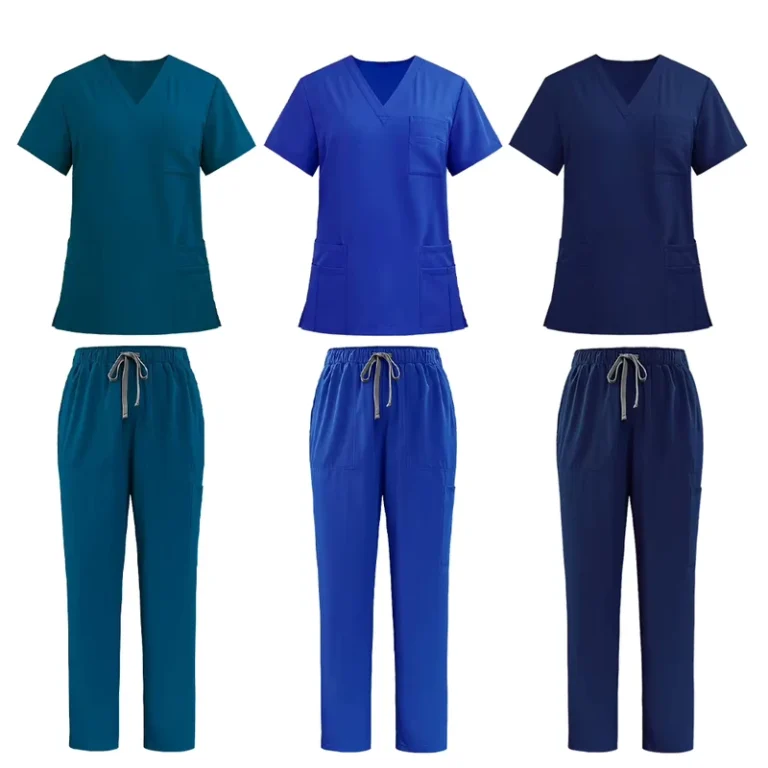 Moisture-Wicking-Medical-Scrubs-Set-94-Polyester-6-Spandex-Quick-Dry-Straight-Leg-Nursing-Uniforms