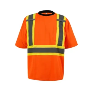 Multi Color Hi Vis Safety Reflective Short Sleeve T shirt Custom Coveralls for Men and Women