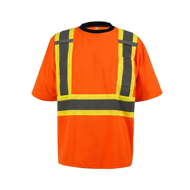 Multi-Color-Hi-Vis-Safety-Reflective-Short-Sleeve-T-shirt-Custom-Coveralls-for-Men-and-Women