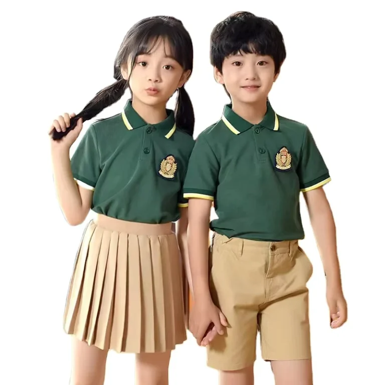 Multi-Color-Khaki-Pleated-Unisex-High-School-Uniform-Kit-Customizable